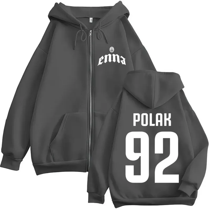 Rapper PLK Enna 2026 Tour Merch Zipper Hoodies Men's Women Clothing Fashion Zip Up Hooded Sweatshirts Jacket Coats Streetwear — image 6