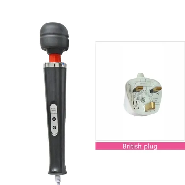 成人性玩具 AV 振動器強力魔棒 G 點刺激按摩器陰蒂振動器性玩具女性自慰黑狼新款 10 速魔棒按摩器大魔棒按摩棒 AV 振動器性感陰蒂女性性玩具歐元 — image 18