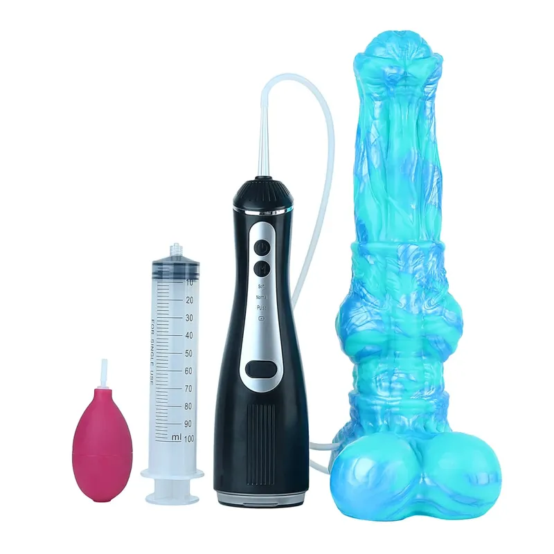 Silicone Electric Squirting Fantasy Dildos with Suction Cup Prostate Massager Ejaculating Penis Sex Toys For Women Men