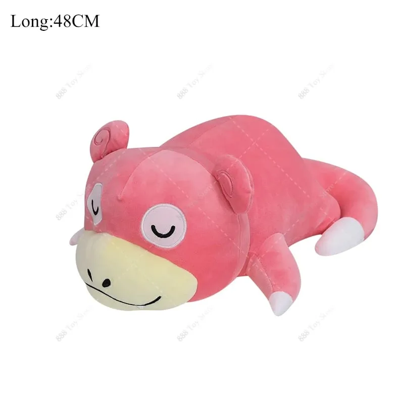 Hot Sale Pokemon Mega Charizard X Sleeping Plush Pillow Series Cute Garchomp Mew Umbreon Cubone Sofa Cushion Stuffed Peluche Toy