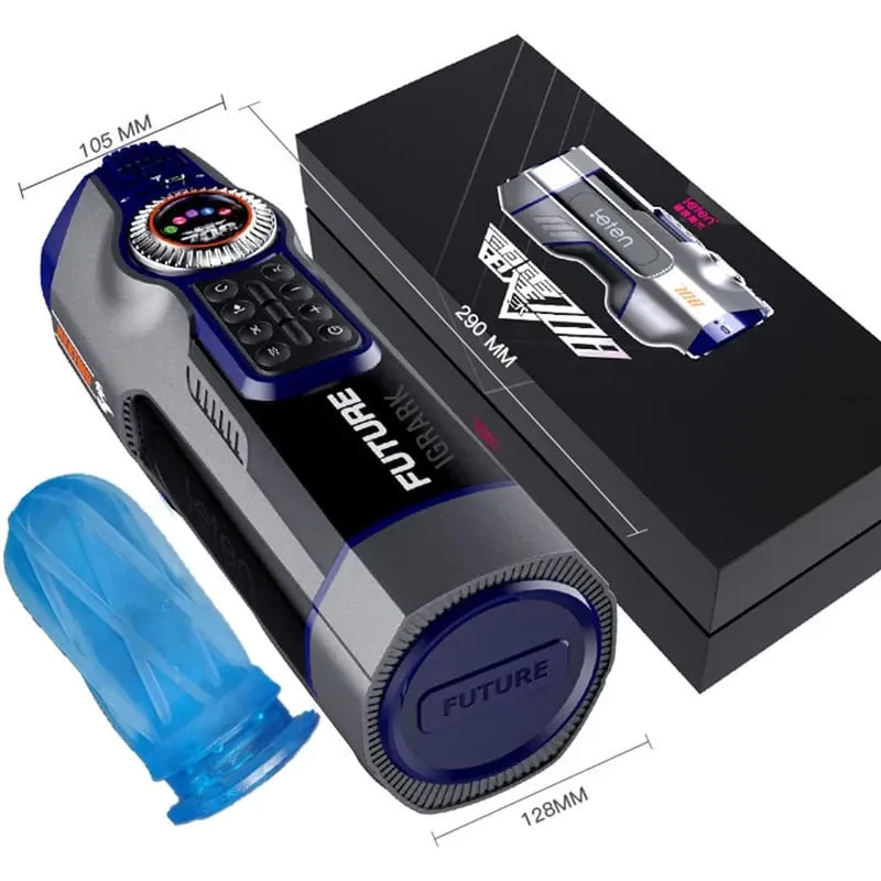 Leten 708-III Тихий вибратор с подогревом, стоны, зарядка через USB, автоматическая телескопическая мужская мастурбация, вагина, киска, секс-игрушки для мужчин