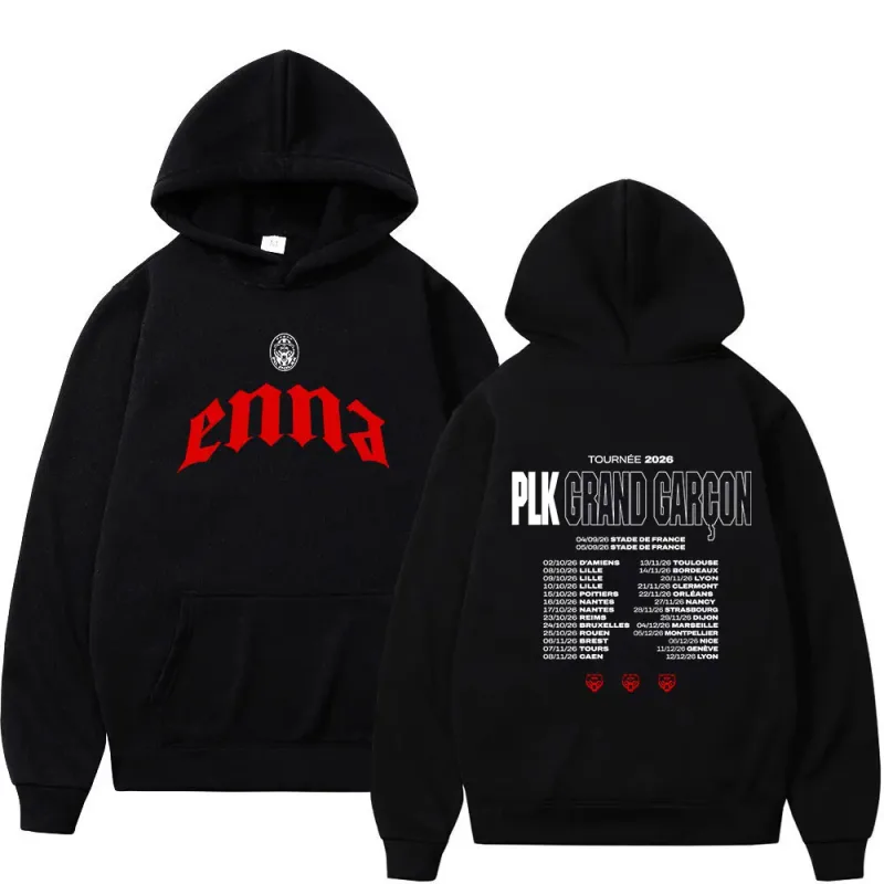 Rapper PLK Grand Garcon 2026 Tour Merch Hoodies Men Women Clothing Fashion Hip Hop Pullovers Long Sleeves Sweatshirts Streetwear — image 1