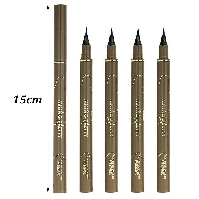 Black Brown Waterproof Quick-drying Liquid Eyeliner Ultra-fine Matte Long-lasting Silkworm Eye Liner Pencil Eye Makeup Gifts