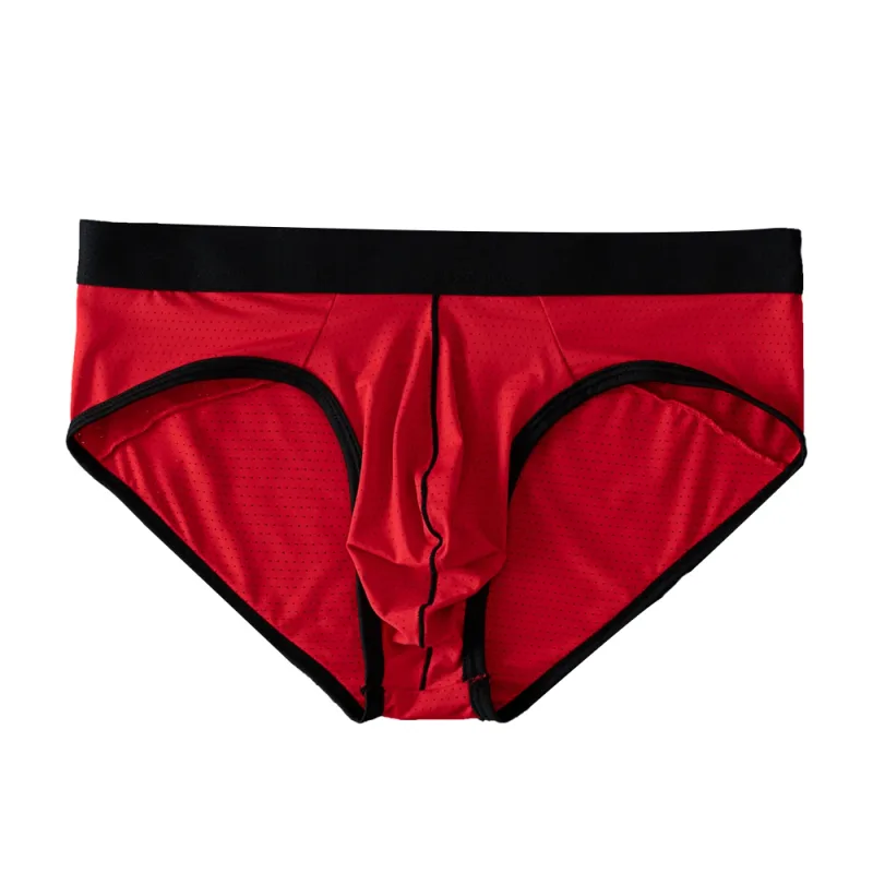 Fashion Mens Underwear Briefs Breathable Mesh Men's Panties Men Brief Bikini Underpants Back Patch Big Pouch Man Trunks D3-11 — image 15