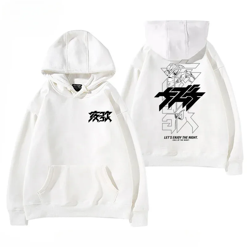 Y2K Anime CALL OF THE NIGHT Nazuna Nanakusa Grappige Hoodie Hip Hop Grafische Sweatshirts Poleron Hombre Streetwear Harajuku Tracksui