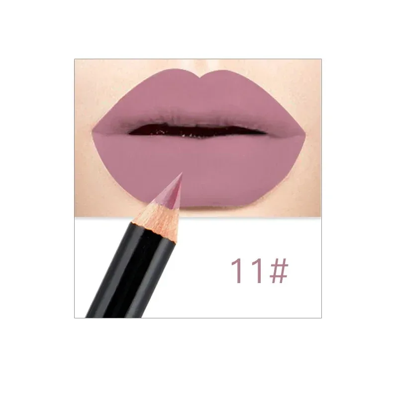 12 Colors Brand Lip Pencils Matte Lipliner Pencil Waterproof Makeup Lips 2020 Matte Lipstick Lip Liner Pen Smooth Nude Cosmetics — image 8
