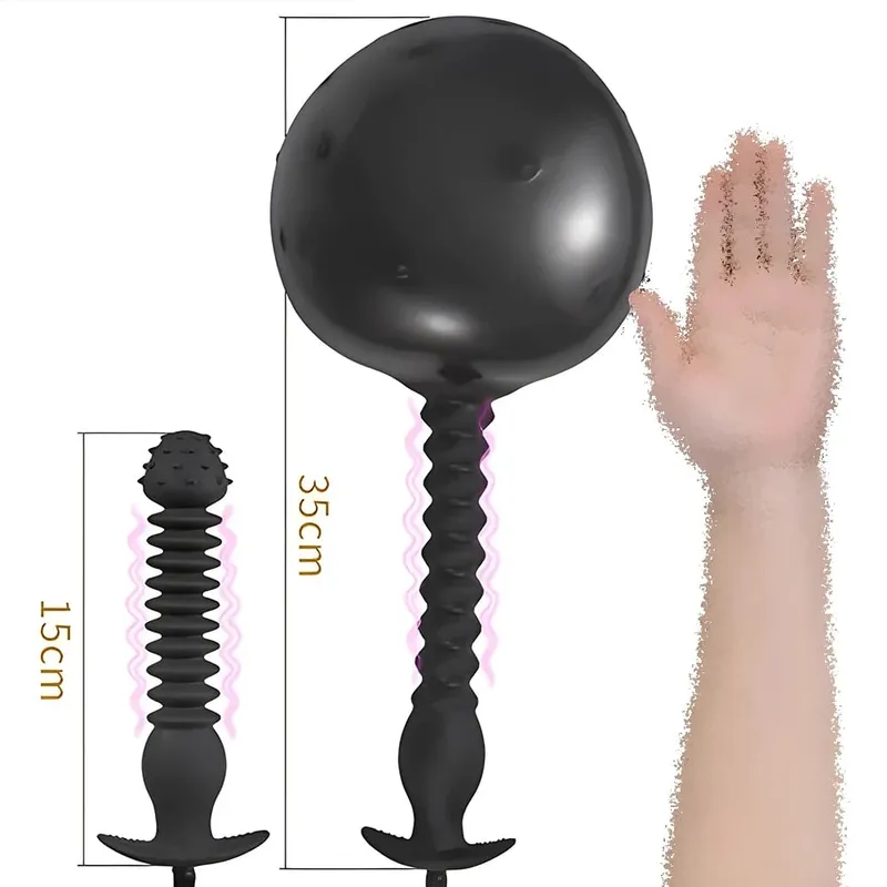 Expansor anal expandir inflável anal plug oversized enema treinamento butt plug dilatador bunda brinquedo sexual de próstata para homens — image 16