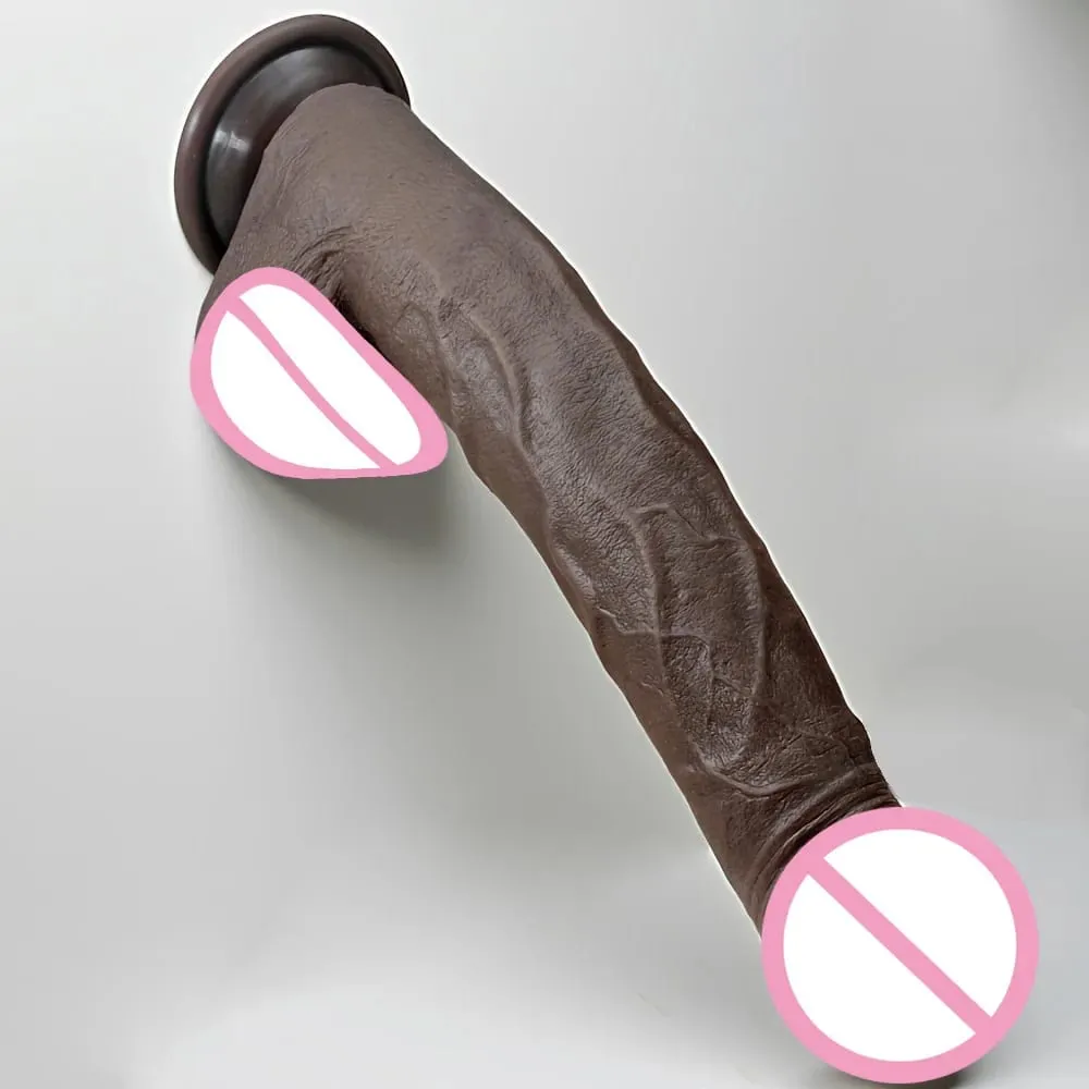28cm Super Soft Silicone Dildo with Suction Cup Flexible G-spot Strap-On for Women Men Lesbian - Long Penis Sex Toy for Couples — image 1