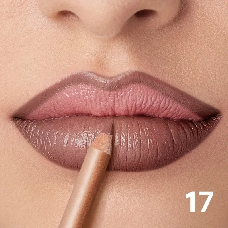 Lápis delineador labial fosco nude de longa duração à prova d'água à prova de manchas contorno preciso fórmula cremosa suave — image 24