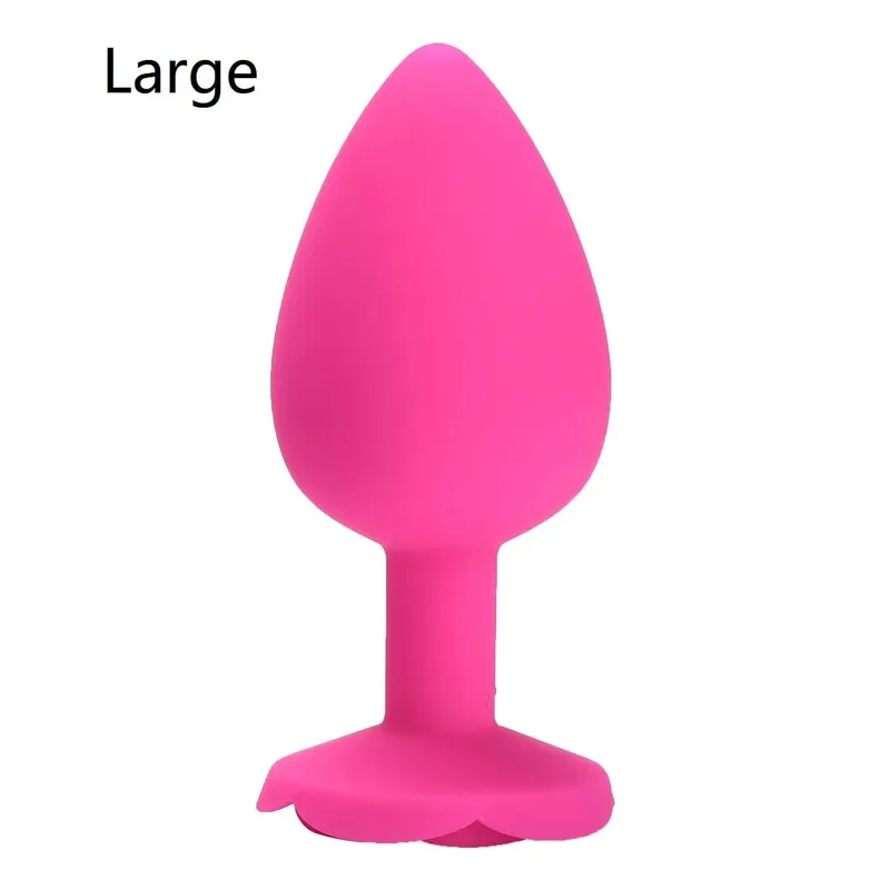 Rose Flower Silicone Anal Beads Butt Plug Set Small Medium Large Anal Plug Jewelry Anal Trainer Dildo Anus Sex Toy Men Women Gay — image 14