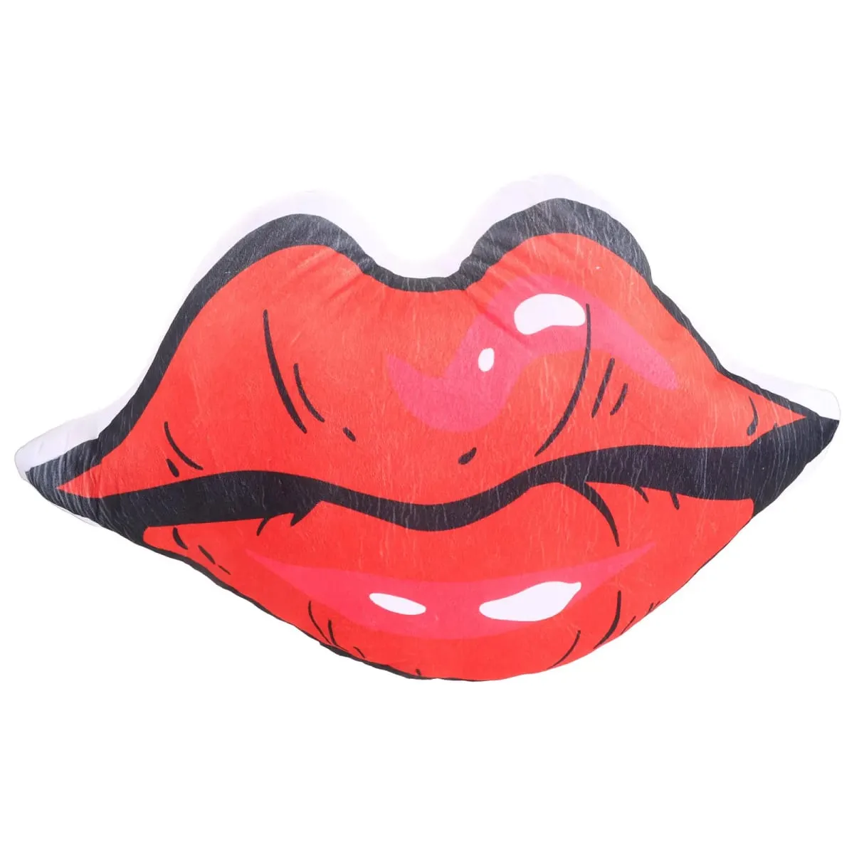 Lip Pillow Double-Sided Digital Print Red Lips Design Soft PP Cotton Comfortable Decorative Throw Pillow Valentines Day Decor
