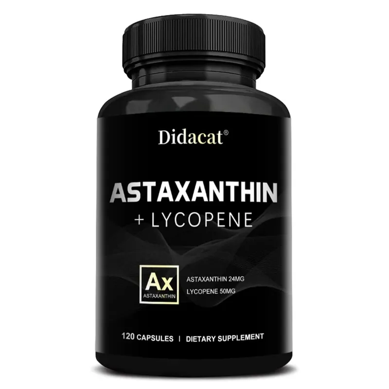 Astaxanthinesupplement voor mannen en vrouwen | Van Haematococcus Pluvialis Microalgen voor ondersteuning van de oog- en huidgezondheid