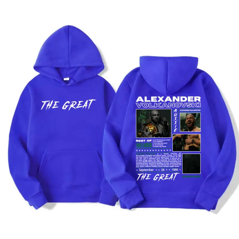 Alexander Volkanovski The Great Vintage Graphic Hoodies Men's Fashion Violence Aesthetic Sweatshirt Fleece Long Sleeve Pullovers — image 10