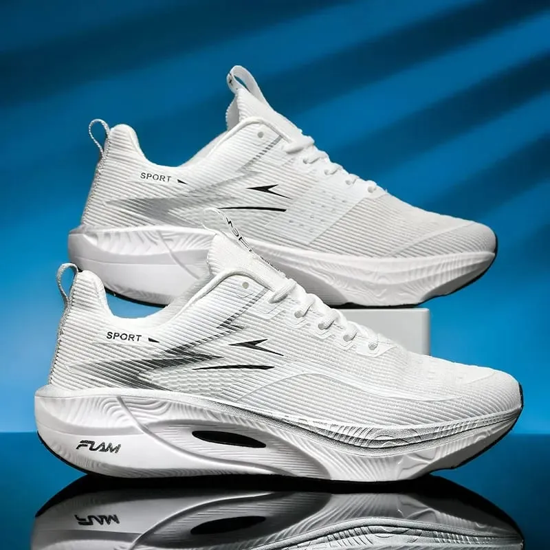 Men Running Shoes Carbon Plate Cushioned Anti Slip Breathable Mesh Athletic Sneakers for Women Marathon Training Tennis Sports — image 14