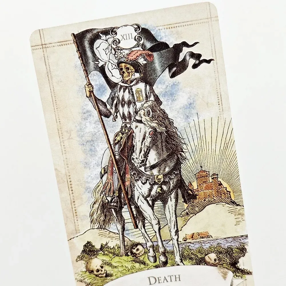 Dek Tarot Gaya Lama Timbul Dua Sisi 79 Buah Ilustrasi Antik Sorot Simbolisme Jelas Dikemas Dalam Kotak Kaku 12*7Cm — image 5