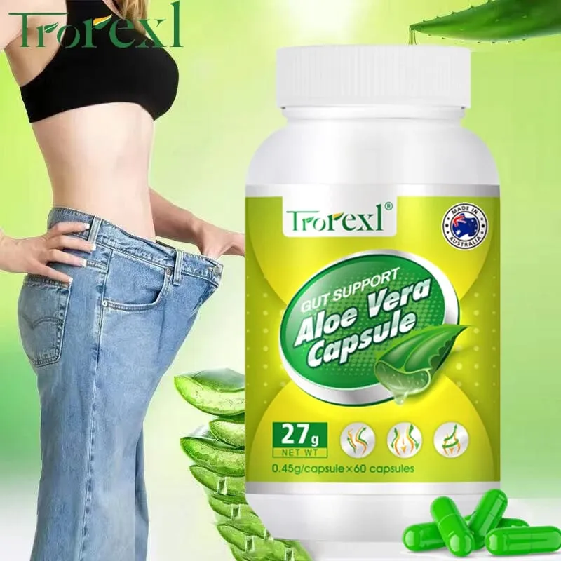 Produkty na hubnutí pro muže a ženy Aloe Vera Veganské kapsle na snížení chuti k jídlu — image 1