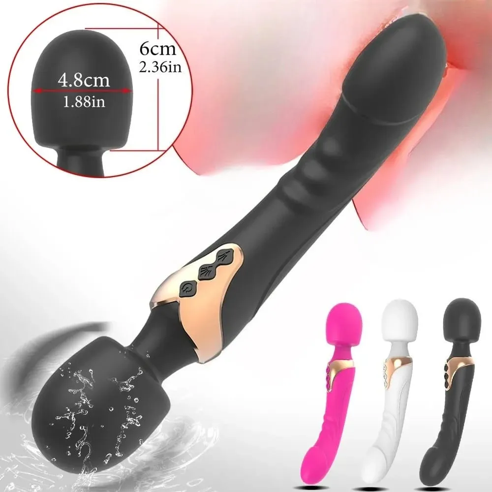 Vrouwen Krachtige AV Dildo Vibrator Toverstaf 10 Modi Clitoris Stimulator G Spot Vagina Tepel Massager Adult Sex Toys voor vrouwen — image 2
