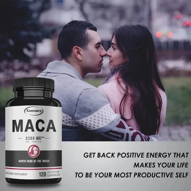 Ultimate Organic Black Maca Capsule Supplement 3200 Mg (per Serving) 120 Quick Release Capsules Men's Enhancement Formula — image 7