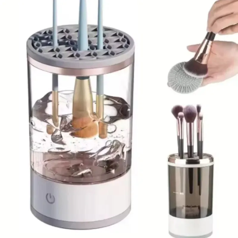 Di Động USB Sạc Điện Cọ Trang Điểm Máy Tự Động Hiệu Quả Cho Gia Đình Du Lịch Mỹ Phẩm Bàn Chải Dụng Cụ Làm Sạch Sâu — image 6