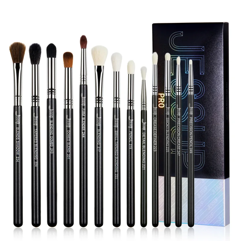 Jessup Eyebrow brushes set 3pcs Pro eyebrow brush synthetic brow sculpt/slim flat angled brows brush/precision definer T326 — image 11