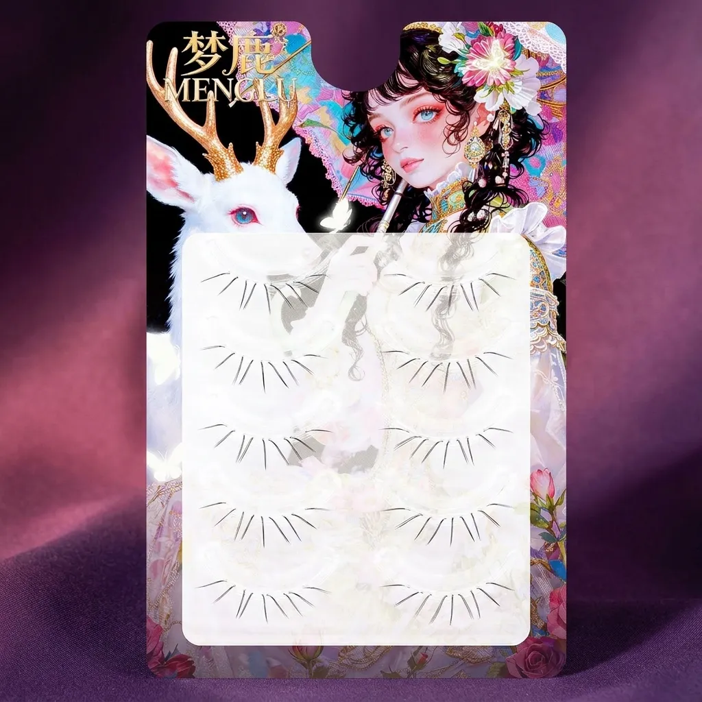 5pairs Manga Cat Paws Lower Fake Lashes Cute False Eyelashes For Party Makeup C Curl Synthetic Fiber Natural Look Eye Enhancer — image 5