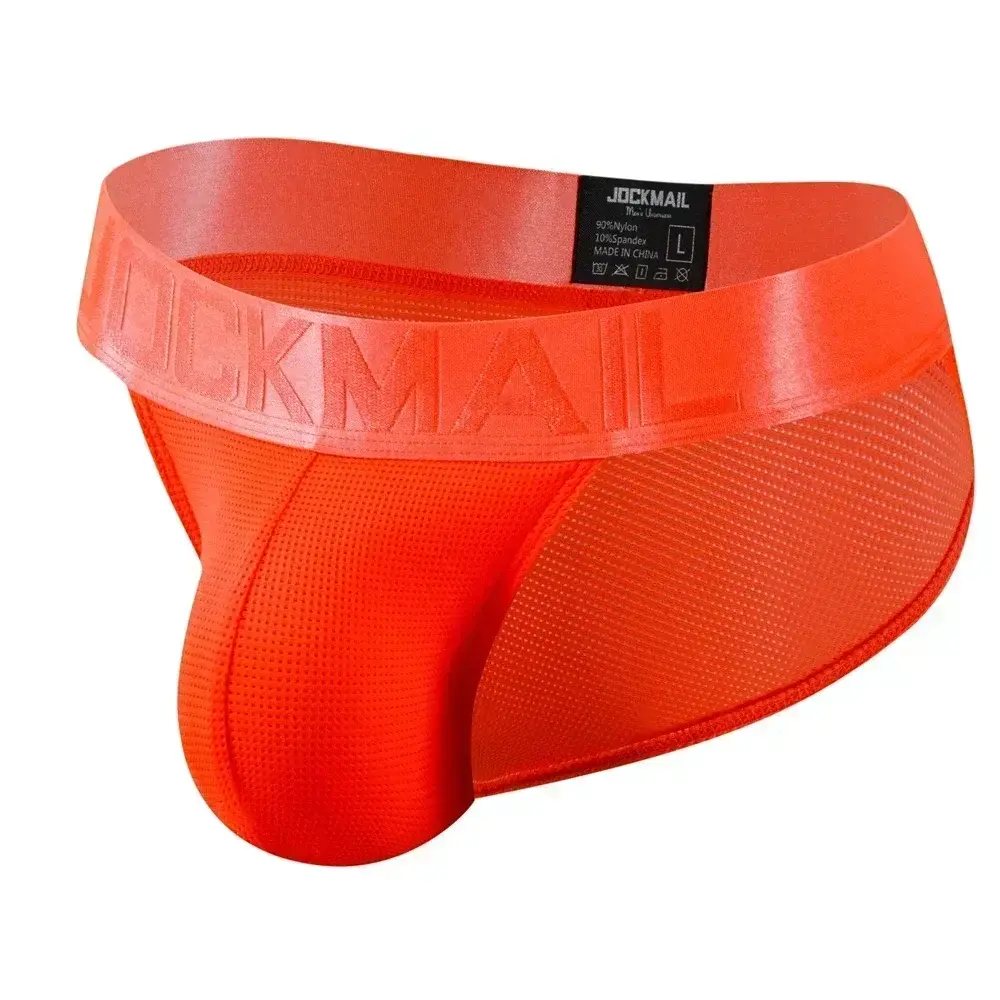 Cuecas masculinas cuecas de malha de náilon secagem rápida cuecas de biquíni deslizamento masculino tanga cuecas jockstrap gay — image 6