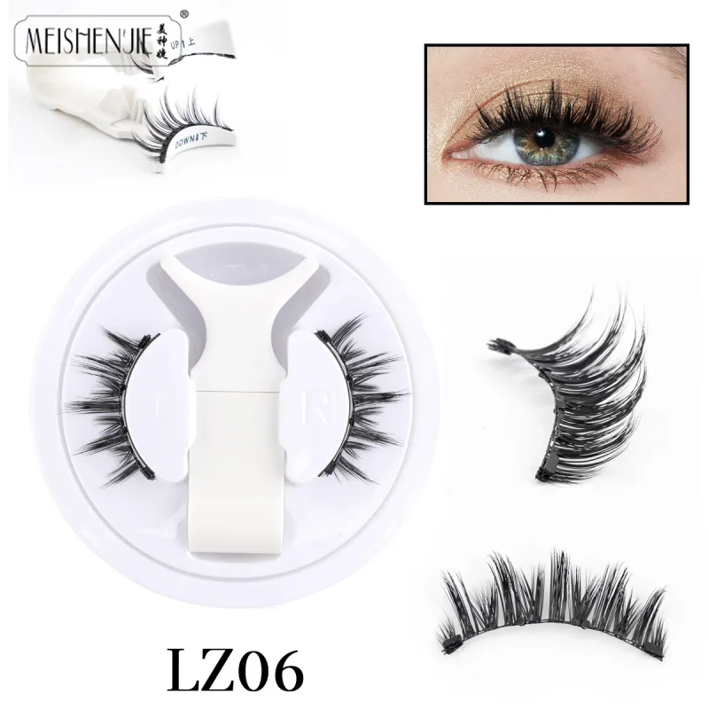 Magnetic Eyelashes 1Pcs No Glue Needed Reusable Natural Look 3D Lashes Easy Apply Soft Magnetic Lashes Kit for Eye Makeup — image 8