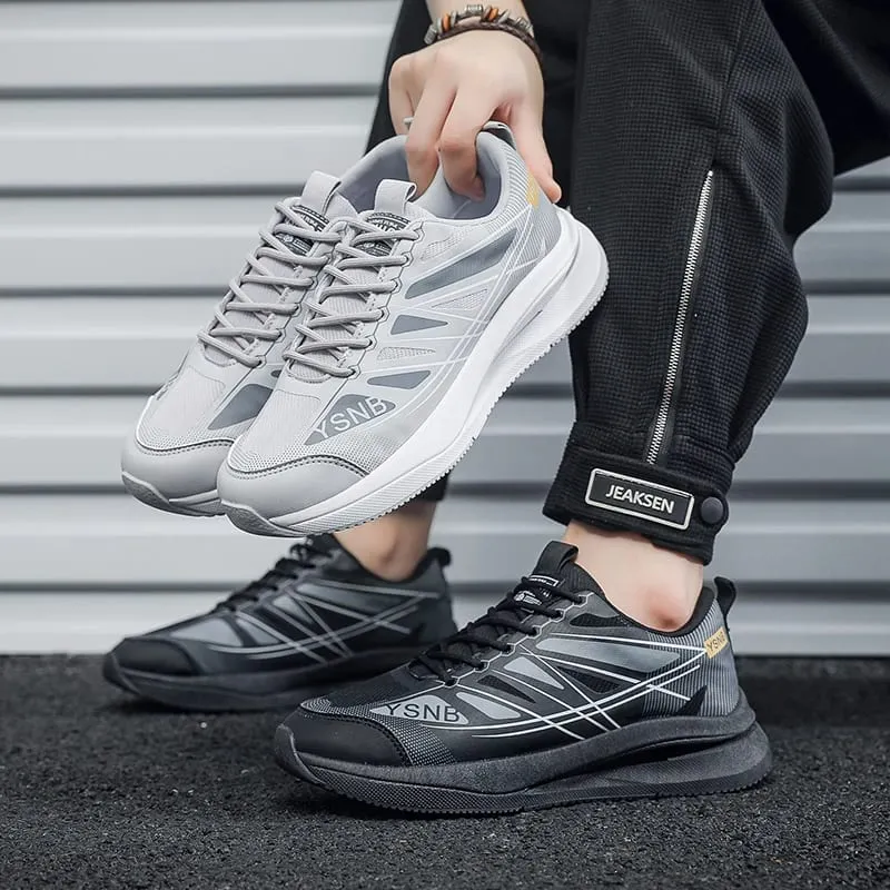 Men Minimalist Mesh Casual Sneakers Flexible Outsole Shock Absorb Footbed Short Distance Outdoor Footwear