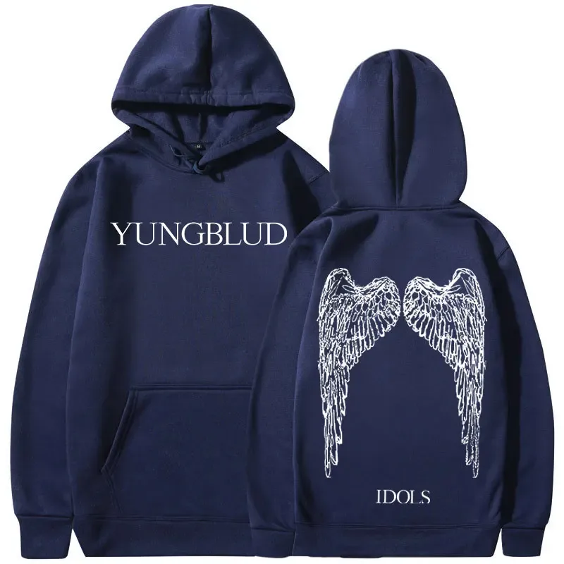 Yungblud IDOLS Wings Album Tour 2025 Hoodies Men Women Vintage Fashion Hooded Sweatshirts Hip Hop Oversized Pullovers Streetwear — image 4