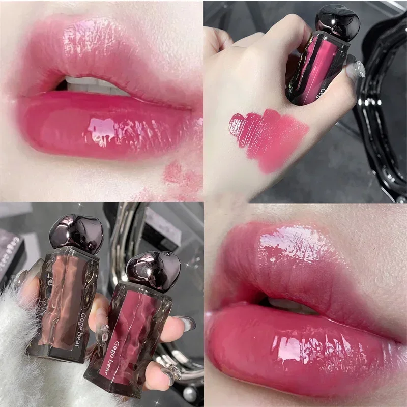 Διαφανές Water Glossy Πορτοκαλί Lip Gloss Red Mirror Jelly Liquid Liquid Liquid Liquid Lipsticks μακράς διαρκείας Καλλυντικά για λεκέδες για τα χείλη — image 5