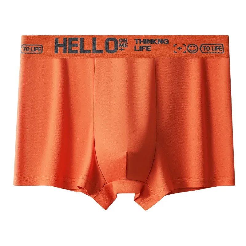 1pcs Men's Boxer Briefs Male Sport Shorts Teenager High Stretch Underwear Breathable Fashion Soft Comfortable Underpant — image 12