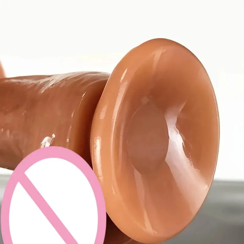 Realistiska mjuka dildos med stark sugkopp Onani Stor G-punkt Dildosexleksak Lämplig för kvinnor och par Vagina Anal Stimulator Vuxna Sexleksaker för kvinnor Erotisk dildo Penis Analplugg Kvinna Män Penis Vuxen Spel Nybörjare Anal Dil — image 7