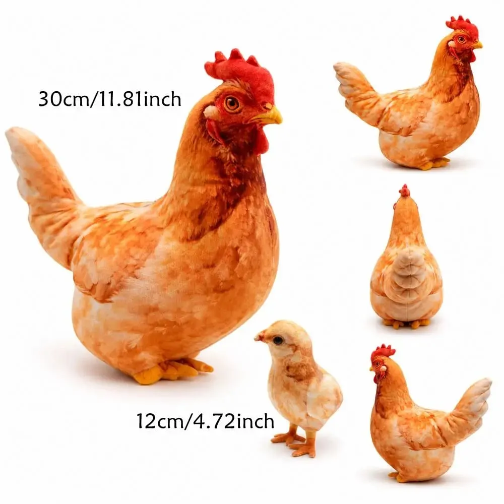 Material Animal Body Pillow 30cm Size Soft Texture Animal Cushion Cute Design PP Cotton Filled Poultry Throw Pillows — image 6