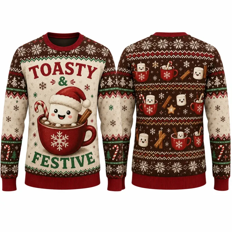 Moo Y Christmas Highland Cow Sweatshirt 3D Print Crew Neck Long Sleeve Men Women Ugly Xmas Party Holiday Autumn Pullover Fashion — image 7