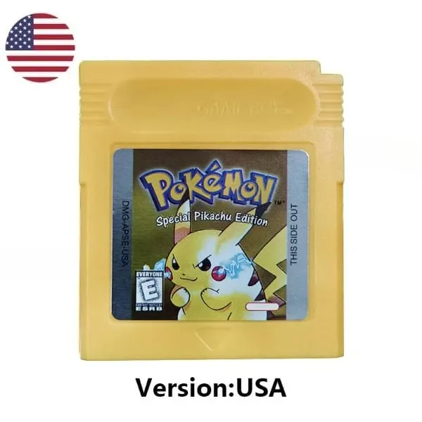 Sok stílusú Pokémon Vörös Kék Kristály Arany Zöld Ezüst Sárga GBC játékkártya 16 bites videojáték kazettás konzolkártya GB/SP — image 8