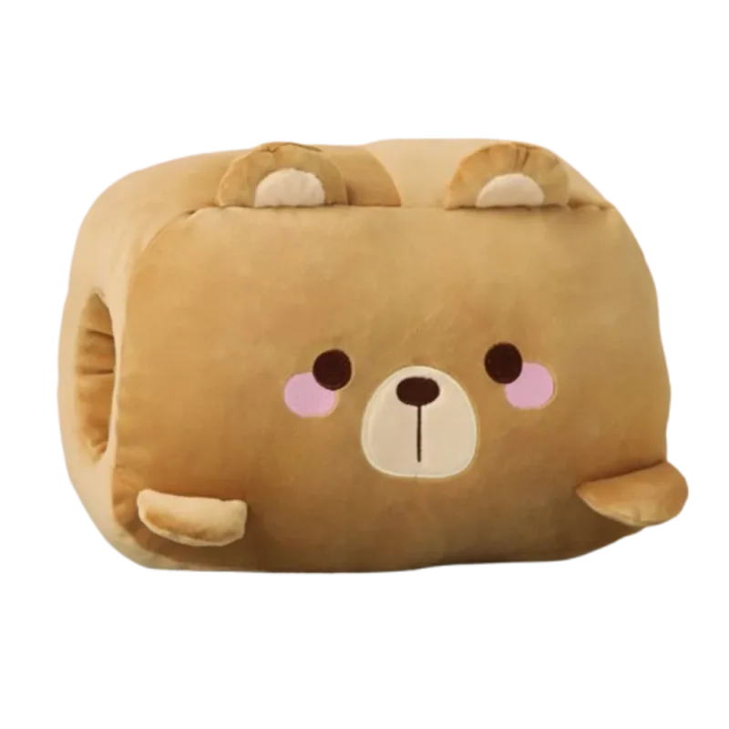Criativo brinquedo de pelúcia mão mais quente travesseiro de pelúcia super macio manter quente escritório nap travesseiro animal dos desenhos animados brinquedo de pelúcia escritório