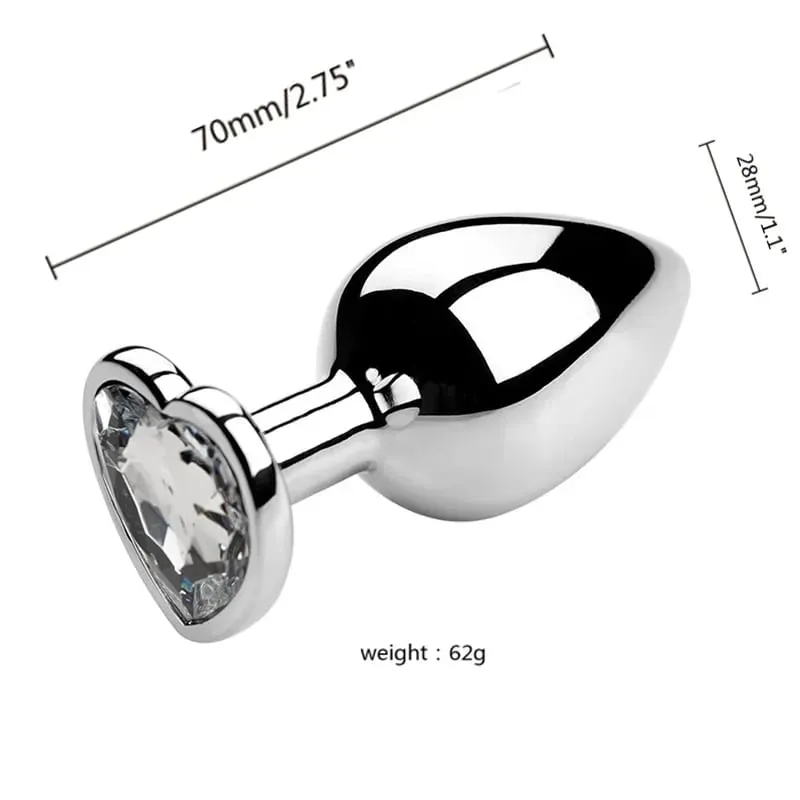 S/M/L Metal Anal Plug Butt Plug Sex Toy Butt Toy for Women Men Couples Gay Adult Game Masturbation Anal Diamond Sex Shop — image 20
