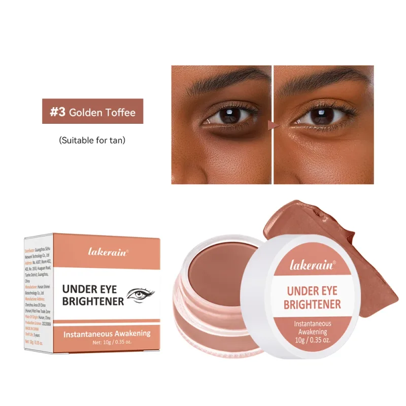 Lakerain Eye Concealer Brightener Cover Donkere Kringen Voeden Huid Corrigeren Make-Up Naakt Tan Shades Langdurige Cosmetica — image 8
