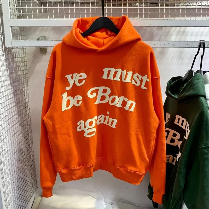 23FW Classic Foam Logo Ye Must Be Born Again Felpa con cappuccio Uomo Donna Migliore qualità Oversize Kanye West CPFM.XYZ Felpe Multicolor — image 17