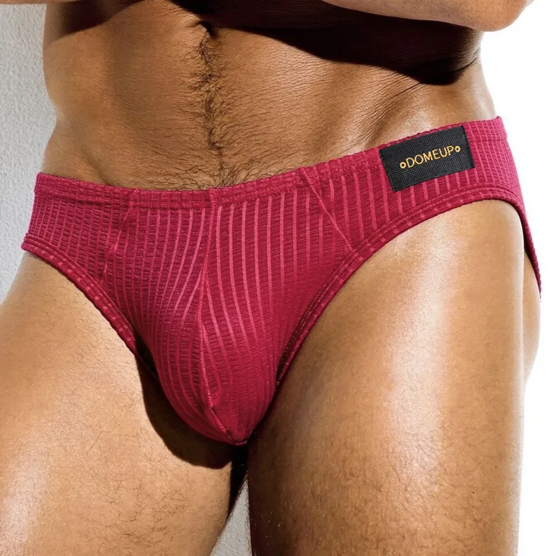 Men's Underwear Ribbed Texture Mens Brief Nylon Elastane Underpants Lightweight Thin Comfortable Male Triangle Underwear M‑XXL — image 33