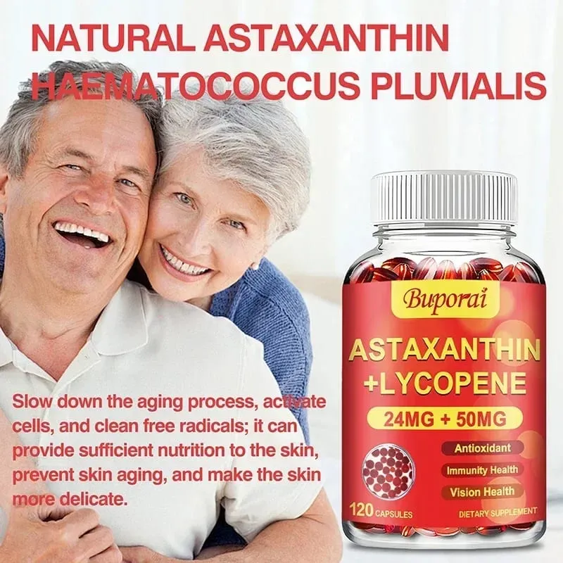 Astaxanthin + Lycopene Softgels - Antioxidant Supports Heart Eye Skin and Prostate Health Improves Immune Function — image 6