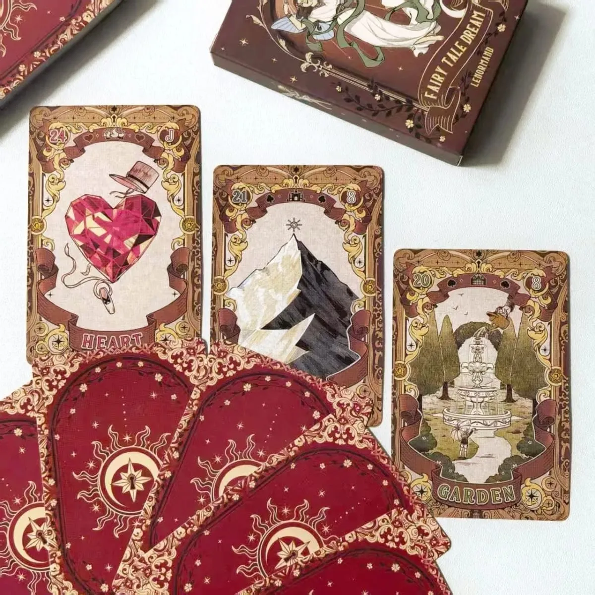 Fairy Tale Dream Lenormand Tarot Deck - 44 Cards Tabletop Game Illustration Theme for Divination And Storytelling