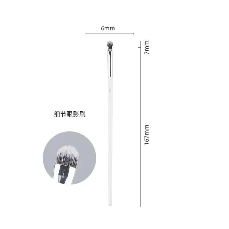 1pc White Powder Makeup Brushes 3D Liquid Foundation Base Make up Brush Eyeshadow blending Detail Face Eye Concealer Beauty tool