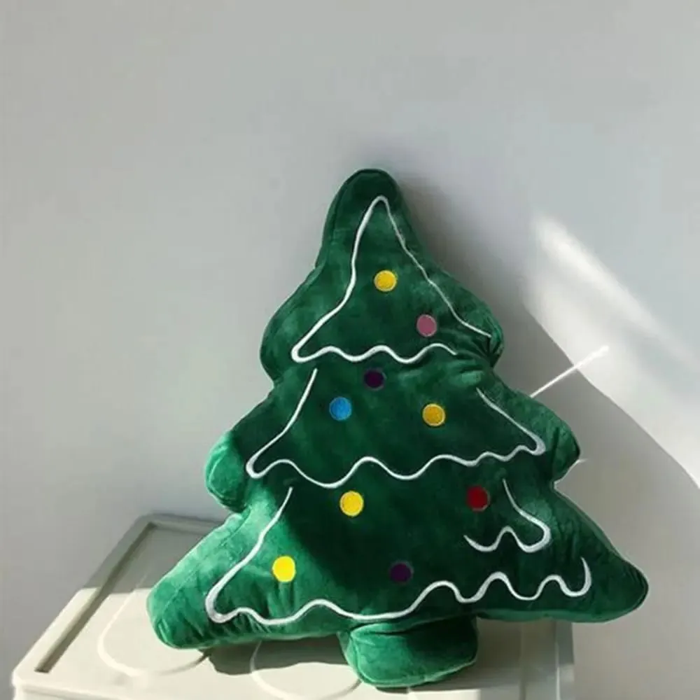 Soft Christmas Tree Sofa Cushion Comfortable Skin-friendly Christmas Day Decorative Pillow 3D Shaped Ornaments — image 3