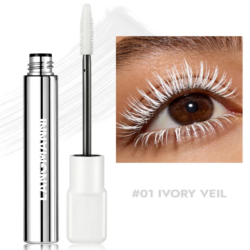 Silk Fiber Matte Blue Mascara Berus Besar Berwarna-warni Memanjangkan Bulu Mata Kalis Air Tahan Air Cepat Kering GreenPink Curling Mascara Makeup — image 12
