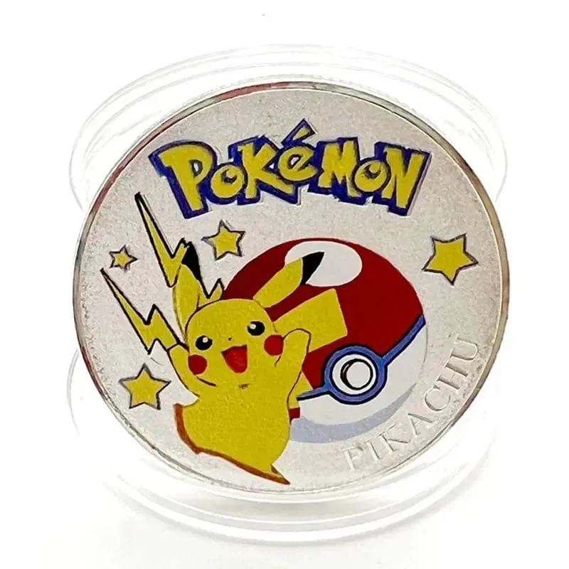 Pokemon złote monety Pikachu Anime pamiątkowa moneta Charizard złota okrągła metalowa moneta zabawki — image 23