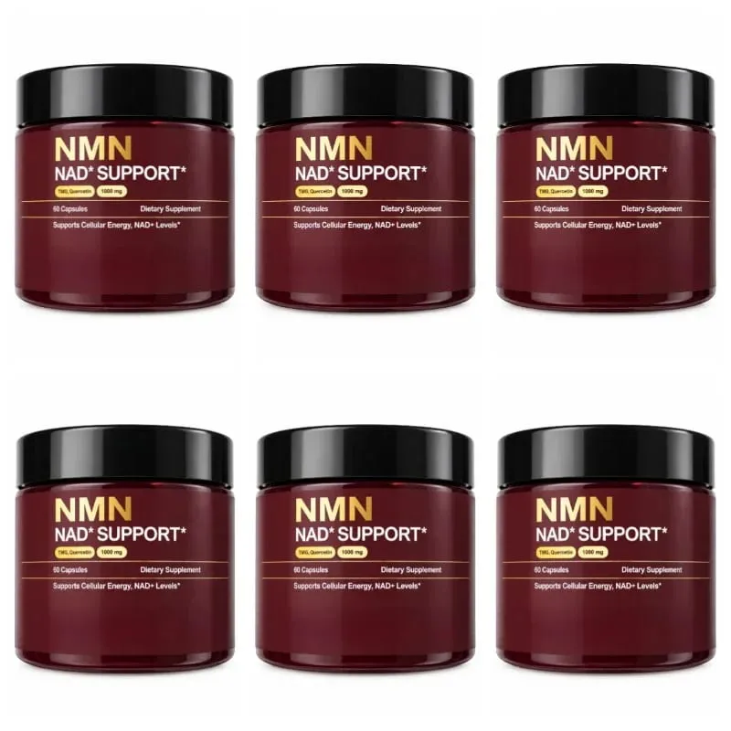 NMN NAD+ Support Supplement 1000mg with TMG & Quercetin for Cellular Energy Healthy Aging & Antioxidant Support 60 Capsules