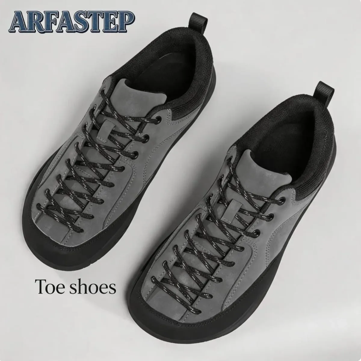 Unisex Barefoot Wide Toe Running Shoes Minimalist Artificial Leather Walking Sneakers Lace Up Lightweight Breathable Shoes — image 2