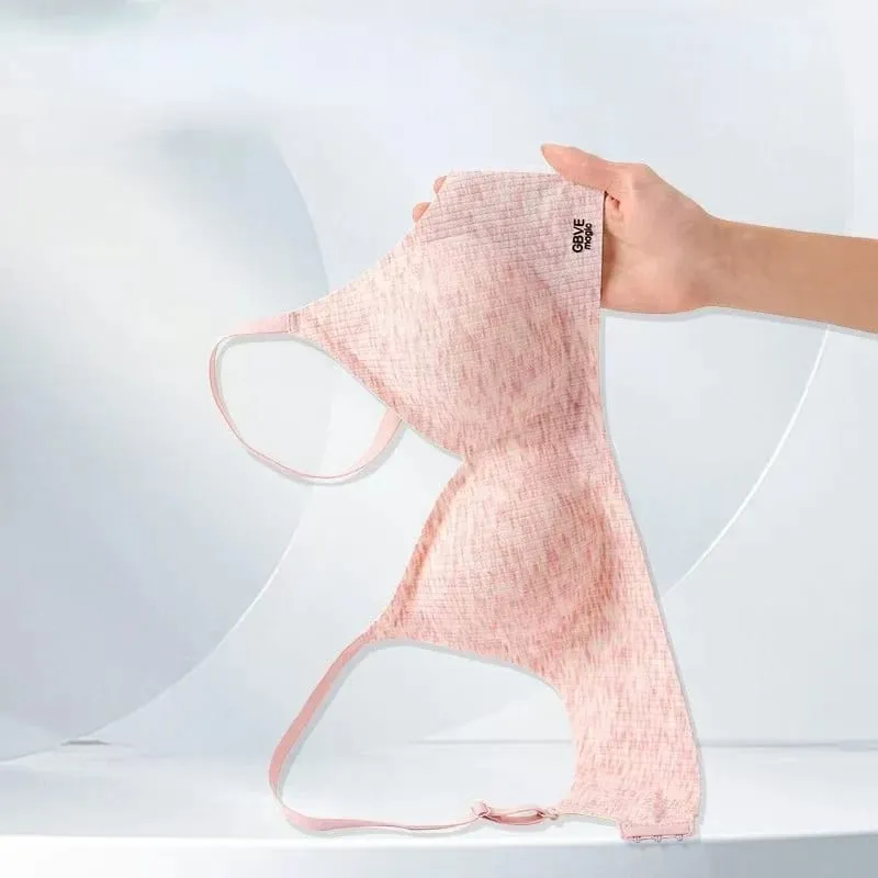 Bra Tekan Tubi Jeli Tanpa Surih Wanita Sokongan Lembut Pakaian Dalam Anti-Kendur Selesa tanpa Wayar untuk Setiap Hari W — image 5