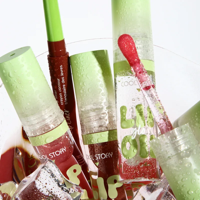 Juego de brillo de labios 2 uds., lápiz labial 2 en 1, Kit de maquillaje de contorno de labios suaves, delineador de labios mate para mujeres, Combo de aceite voluminizador, cosmético — image 6
